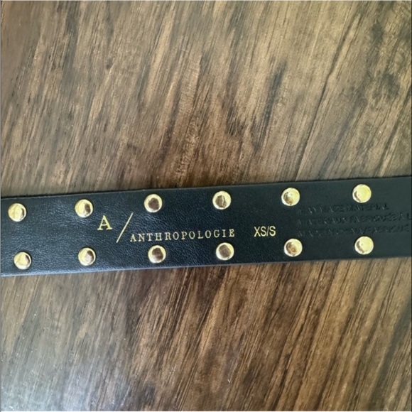 Anthropology faux leather studded belt